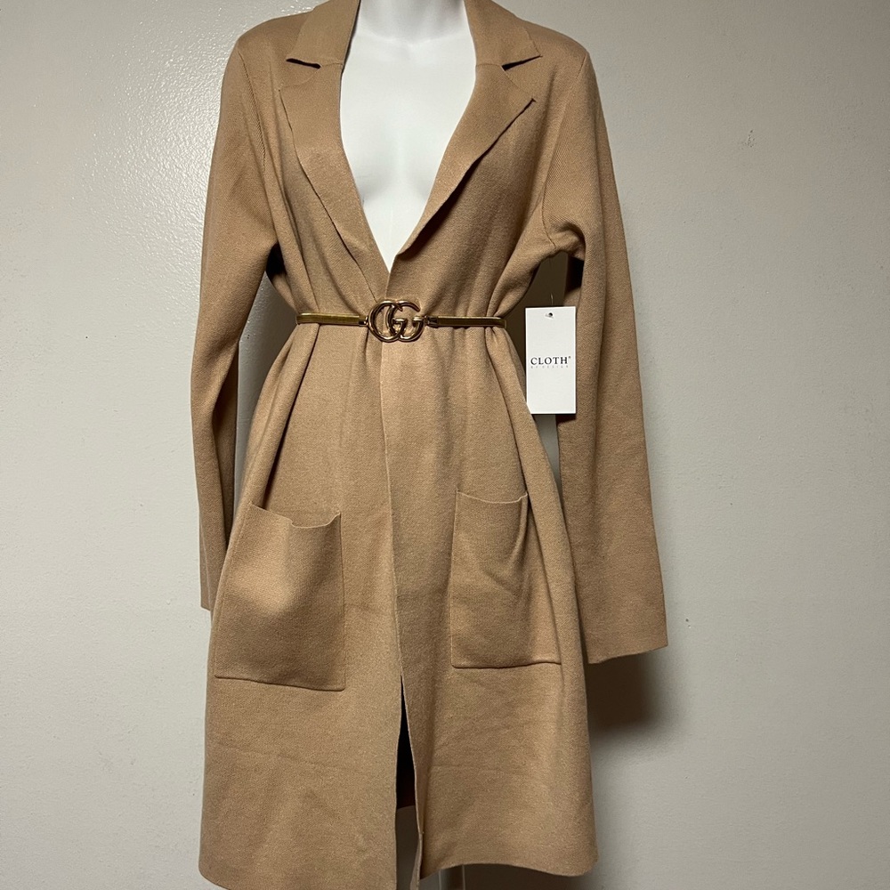 Women’s Sweater Cardigan Cloth size Medium Brown New